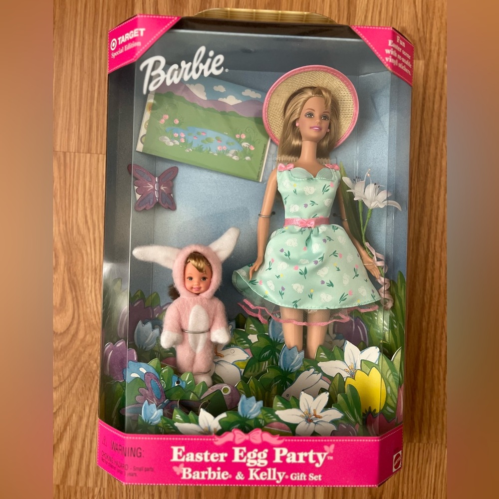 NIB/NRFP Easter Egg Party Barbie & Kelly Gift Set